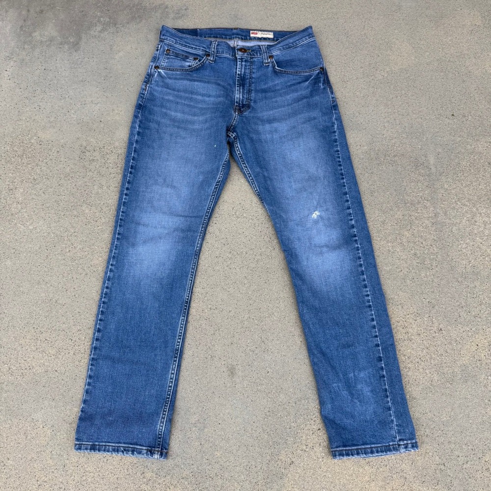 Wrangler Athletic Fit Men's Blue Denim Jeans‎ Size 31x30 - Picture 2 of 8